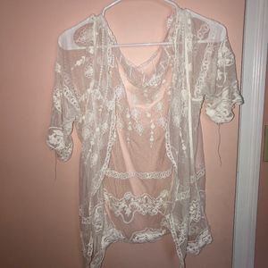 White Lace Cardigan